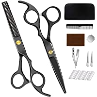 runhua Tijeras Peluqueria Profesional- Kit Tijeras Peluqueria de Acero Inoxidable 6CR- Kit Peluqueria con Tijeras…